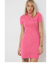 Sukienka sukienka kolor różowy mini dopasowana - Answear.com Tommy Jeans