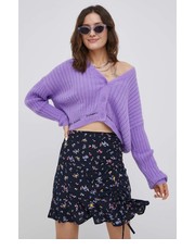 Sweter Kardigan damski kolor fioletowy lekki - Answear.com Tommy Jeans
