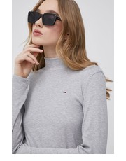 Sweter longsleeve damski kolor szary z półgolfem - Answear.com Tommy Jeans