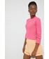Sweter Tommy Jeans sweter bawełniany damski kolor różowy lekki