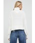 Sweter Tommy Jeans sweter damski kolor biały lekki