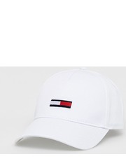 Czapka czapka bawełniana kolor biały z aplikacją - Answear.com Tommy Jeans
