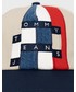 Czapka Tommy Jeans czapka bawełniana kolor beżowy z aplikacją