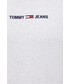 Bluza męska Tommy Jeans Bluza męska kolor szary z kapturem z aplikacją