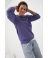Bluza męska Tommy Jeans Bluza męska kolor fioletowy gładka