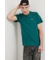T-shirt - koszulka męska Tommy Jeans T-shirt bawełniany kolor zielony gładki