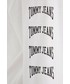 T-shirt - koszulka męska Tommy Jeans Longsleeve bawełniany kolor biały z nadrukiem