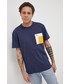 T-shirt - koszulka męska Tommy Jeans T-shirt bawełniany kolor granatowy gładki