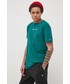 T-shirt - koszulka męska Tommy Jeans T-shirt bawełniany kolor zielony z aplikacją