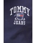 T-shirt - koszulka męska Tommy Jeans T-shirt bawełniany kolor granatowy z nadrukiem