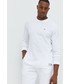 T-shirt - koszulka męska Tommy Jeans longsleeve bawełniany kolor biały gładki