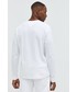 T-shirt - koszulka męska Tommy Jeans longsleeve bawełniany kolor biały gładki