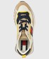 Buty sportowe Tommy Jeans sneakersy Track Cleat kolor beżowy