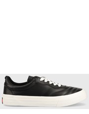 Buty sportowe sneakersy skórzane Leather Soccer Vulc kolor czarny - Answear.com Tommy Jeans