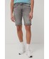 Krótkie spodenki męskie Tommy Jeans szorty jeansowe RONNIE BF0174 męskie kolor szary