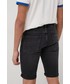 Krótkie spodenki męskie Tommy Jeans szorty jeansowe RONNIE BF0185 męskie kolor czarny
