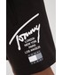 Krótkie spodenki męskie Tommy Jeans szorty męskie kolor czarny