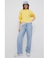Bluza Tommy Jeans Bluza damska kolor żółty z aplikacją