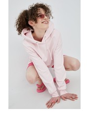 Bluza bluza bawełniana damska kolor różowy z kapturem gładka - Answear.com Tommy Jeans