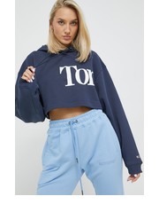 Bluza bluza damska kolor granatowy z kapturem z nadrukiem - Answear.com Tommy Jeans