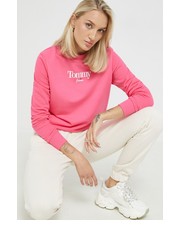 Bluza bluza damska kolor różowy z nadrukiem - Answear.com Tommy Jeans