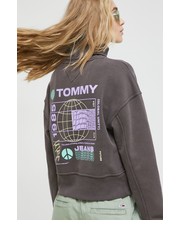Bluza bluza damska kolor brązowy z nadrukiem - Answear.com Tommy Jeans