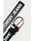 Pasek Tommy Jeans - Pasek skórzany dwustronny AW0AW09007