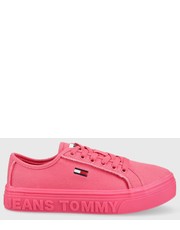 Trampki damskie tenisówki Flatform damskie kolor różowy - Answear.com Tommy Jeans