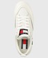 Trampki damskie Tommy Jeans tenisówki skórzane kolor biały