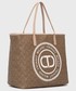 Shopper bag Twinset torebka kolor brązowy