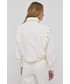 Kurtka Twinset kurtka jeansowa damska kolor biały przejściowa