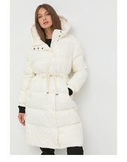 Kurtka kurtka puchowa damska kolor beżowy zimowa - Answear.com Twinset