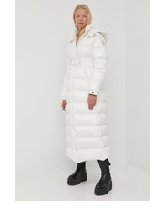 Kurtka kurtka puchowa damska kolor biały zimowa - Answear.com Twinset
