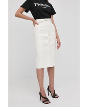 Spódnica spódnica kolor biały midi prosta - Answear.com Twinset
