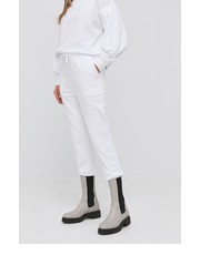 Spodnie spodnie damskie kolor biały z aplikacją - Answear.com Twinset