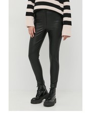 Spodnie spodnie damskie kolor czarny proste medium waist - Answear.com Twinset