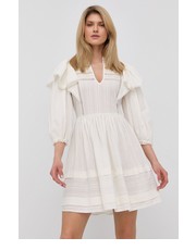 Sukienka sukienka bawełniana kolor biały mini rozkloszowana - Answear.com Twinset
