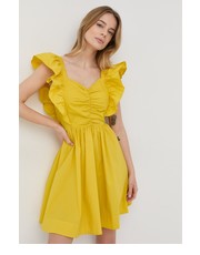 Sukienka sukienka kolor żółty mini rozkloszowana - Answear.com Twinset