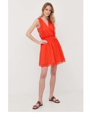 Sukienka sukienka kolor pomarańczowy mini rozkloszowana - Answear.com Twinset