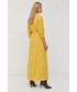 Sukienka Twinset sukienka kolor żółty maxi prosta