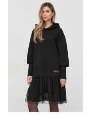Sukienka sukienka kolor czarny midi oversize - Answear.com Twinset