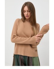 Sweter sweter wełniany damski kolor beżowy - Answear.com Twinset