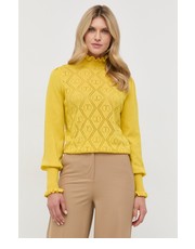 Sweter sweter z domieszką kaszmiru damski kolor żółty lekki - Answear.com Twinset