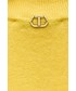 Sweter Twinset sweter z domieszką kaszmiru damski kolor żółty lekki