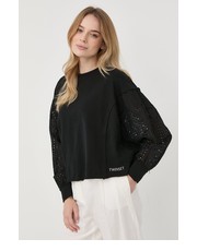 Bluza bluza bawełniana damska kolor czarny gładka - Answear.com Twinset