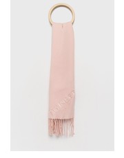 Szalik szalik damski kolor różowy gładki - Answear.com Twinset