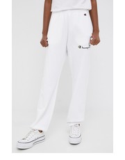 Spodnie spodnie dresowe  X SMILEY damskie kolor biały z aplikacją - Answear.com Champion