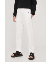 Spodnie spodnie dresowe damskie kolor biały gładkie - Answear.com Champion
