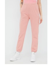 Spodnie spodnie dresowe 114925 damskie kolor różowy gładkie - Answear.com Champion