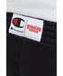 Spodnie Champion szorty xStranger Things kolor czarny z nadrukiem